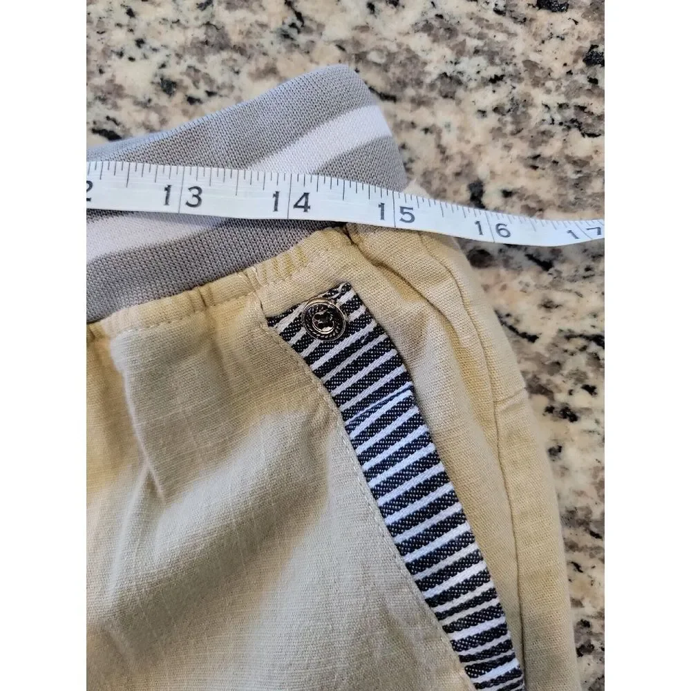 Fashion Style News Shorts Boys 3X Beige‎ Linen